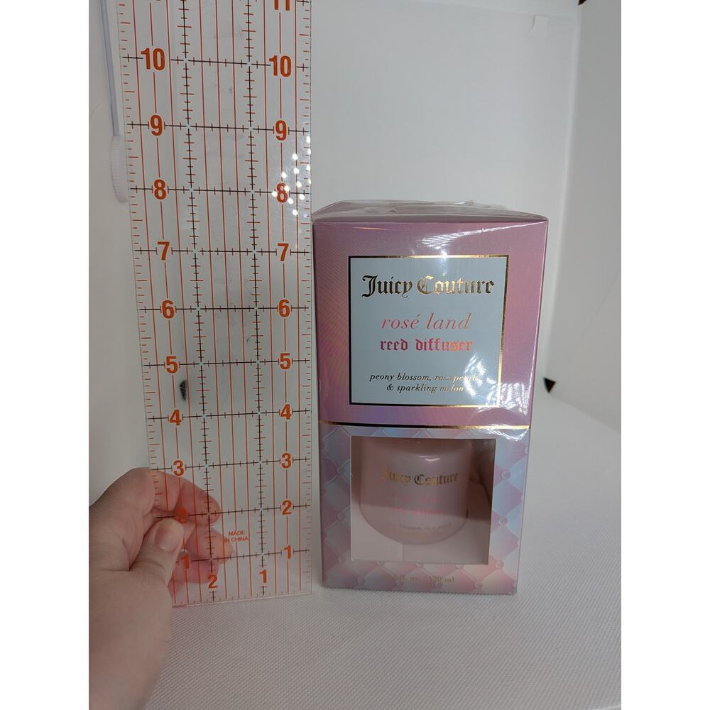NWT Juicy Couture Rosé Land Reed Diffuser Peony Blossom, Rose Petals, & Melon - Picture 10 of 11